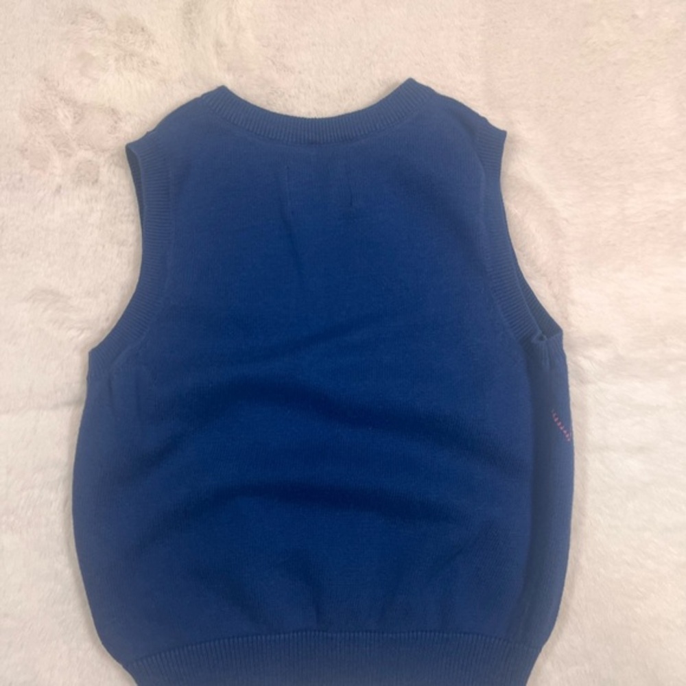 Children's Place sweater vest, blue, size 18-24 months, USED - Picture 9 of 10